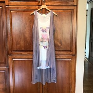 H.I.P. Two piece shirt dress set